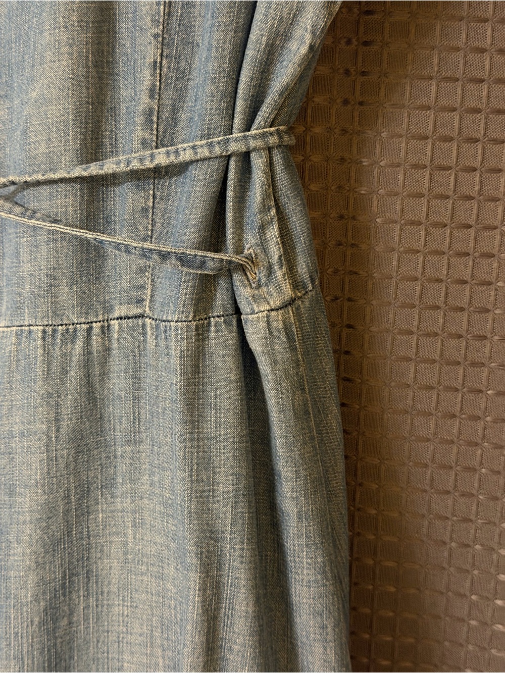 GAP Wrap Maxi Dress in Denim Blue - Picture 4 of 9